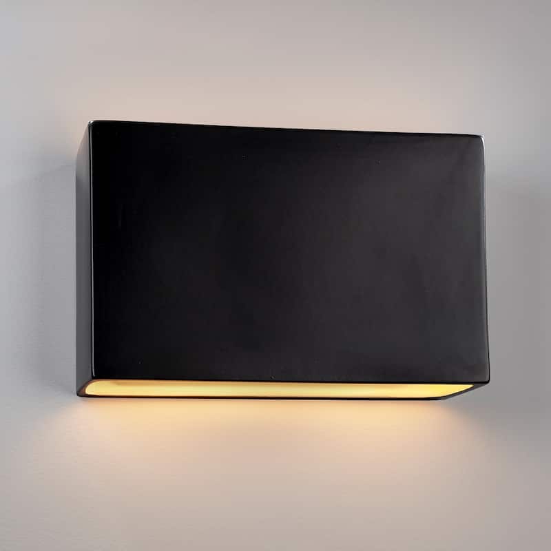 Carbon Loft Maeve 16-inch ADA Carbon Matte Black Open Top and Bottom Rectangle Wall Sconce - Carbon Matte Black