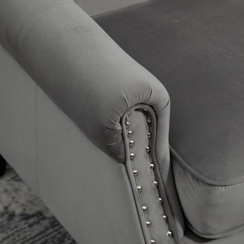 Mid Century Nailhead Decorative Armchair