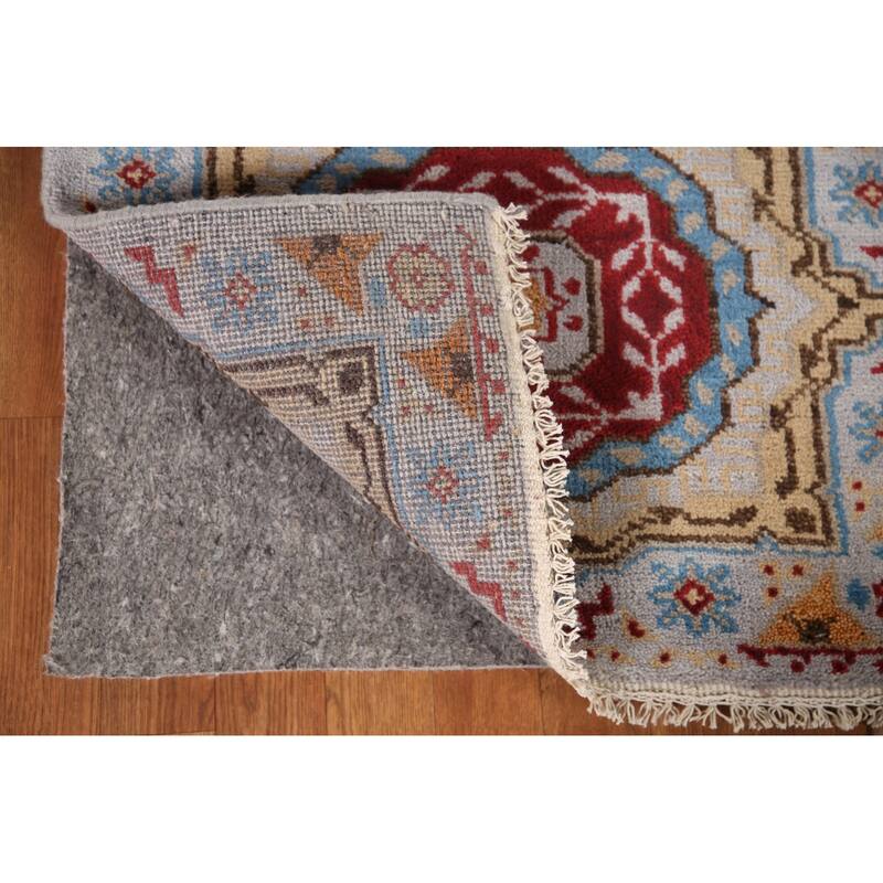 Geometric Kazak Indian Runner Rug Handmade Wool Carpet - 2'6"x 7'11"