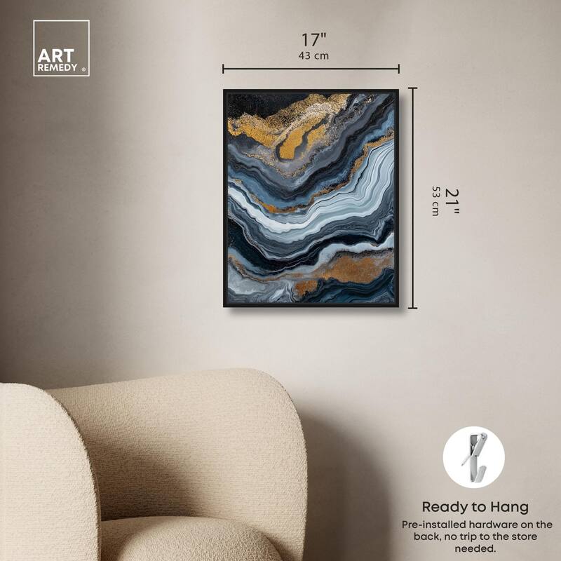 Acrylic Flow II Canvas by Art Remedy