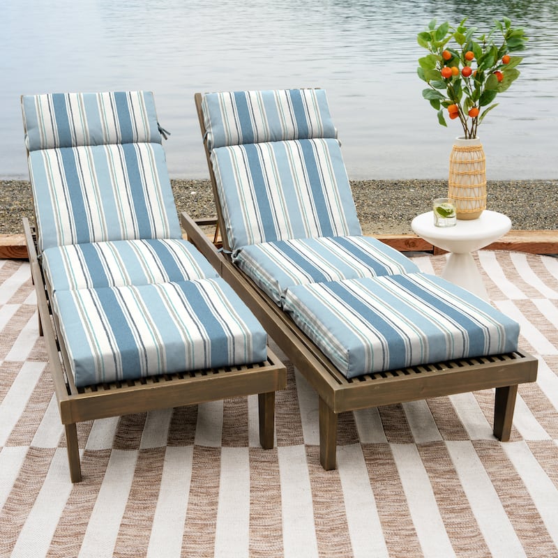 ARDEN Outdoor Chaise Lounge Cushion - 72"L x 21"W