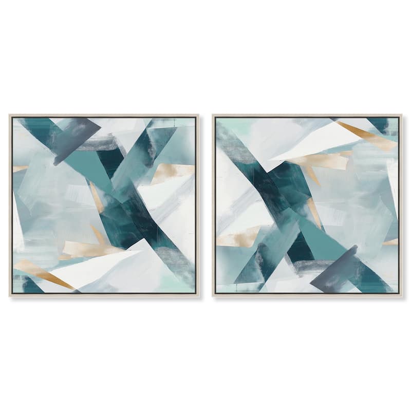 Simple Pink Look Canvas by Art Remedy - 24" x 36" - Silver