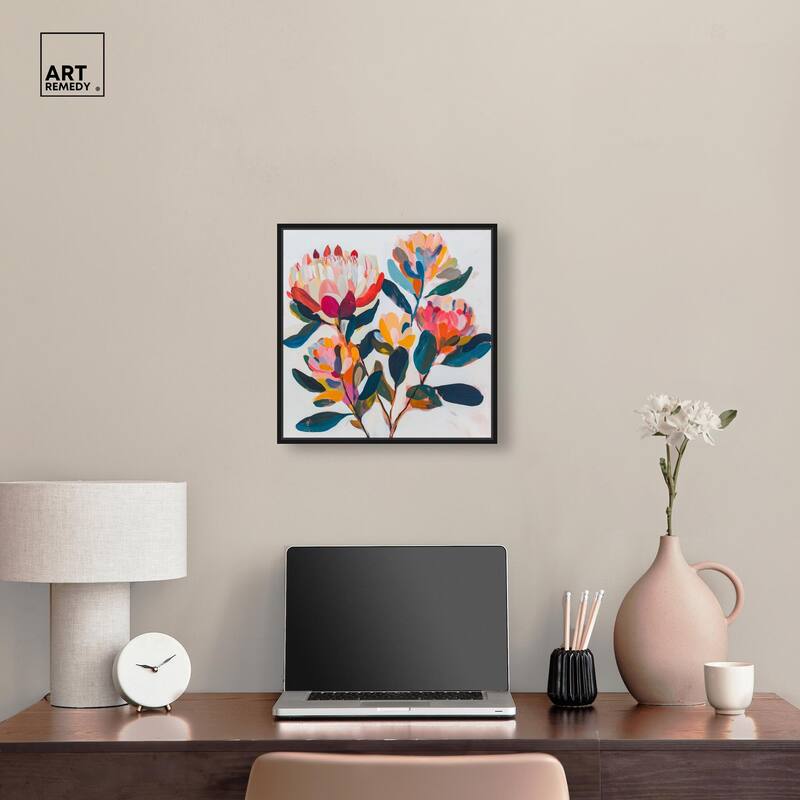 Contemporary Flora I Canvas by Art Remedy