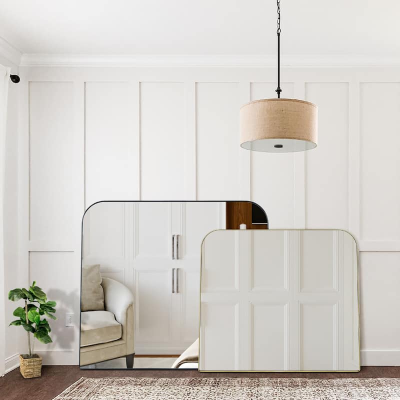 TEHOME Decole Arch Metal Wall Mirror