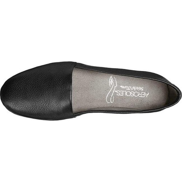 soft black leather loafers womens