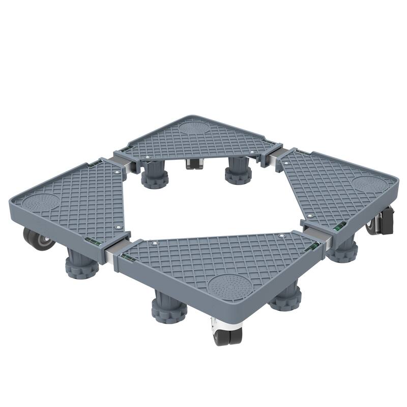 Multi Purpose Dolly With 4 feet, Locking Swivel Wheels, Levels and Adjustable Base for Moving - 1100 Lbs Capacity By Stalwart