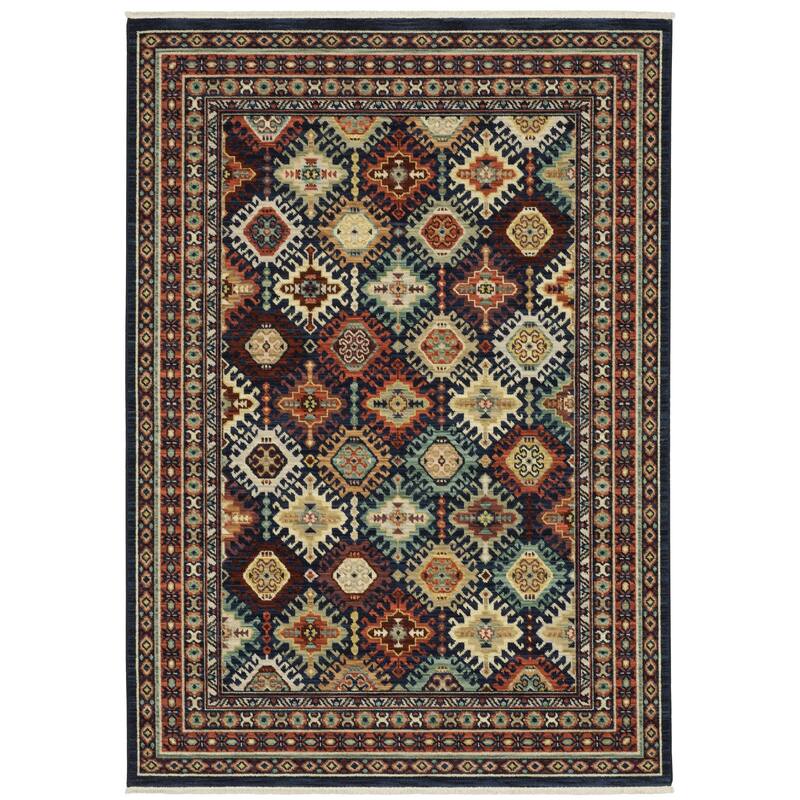 HomeRoots Oriental Traditional Rectangle Area Rug