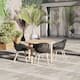 Option Black Chairs and Wood Legs