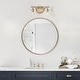 preview thumbnail 24 of 42, Modern 3-Light Gold Bathroom Vanity Light Organic Bulb Shape Glass Wall Sconce