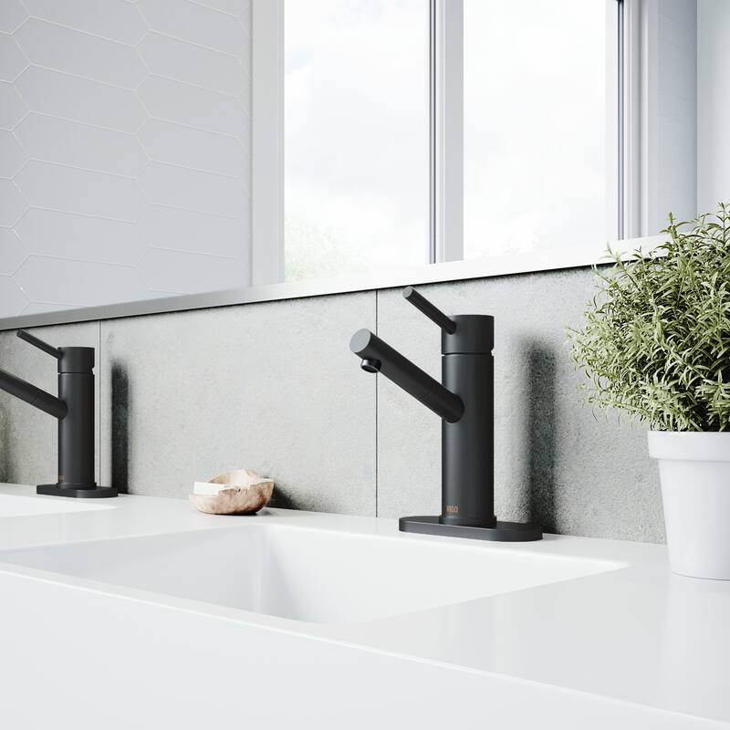 VIGO Noma 8" H Single Handle Single Hole Bathroom Faucet