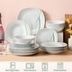 preview thumbnail 23 of 24, VEWEET Aviva Porcelain Dinnerware Set (Service for 6)