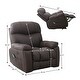 preview thumbnail 12 of 25, Super Soft And Large Power Lift Recliner Chair with Massage and Heat