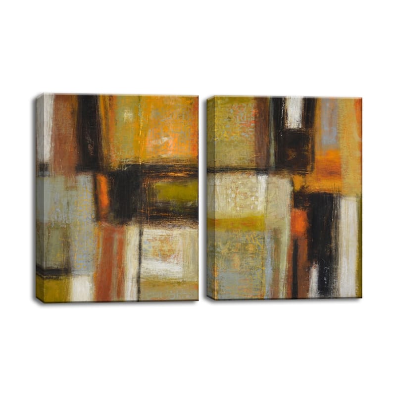 'New Earth I/II' 2 Piece Wrapped Canvas Wall Art Set by Norman Wyatt Jr.