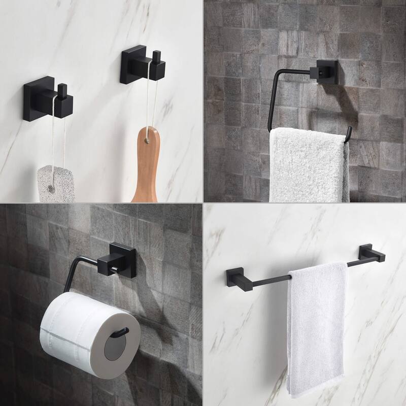 Cube 5-Piece Bathroom Hardware Set