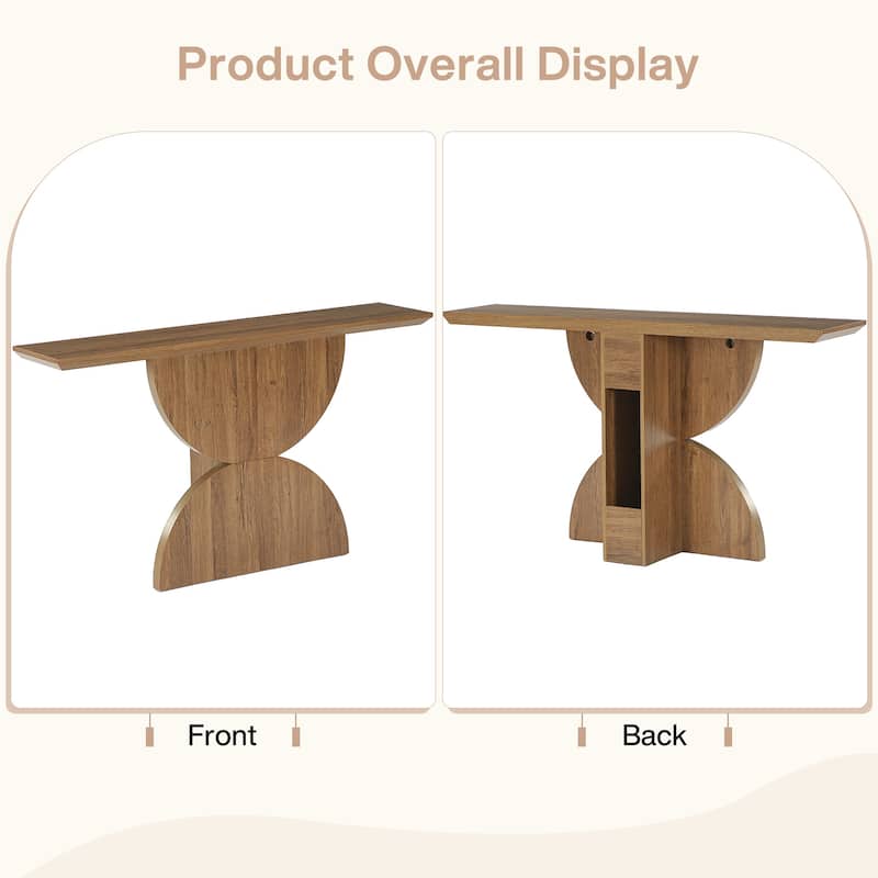 63-Inch Console Table for Entryway