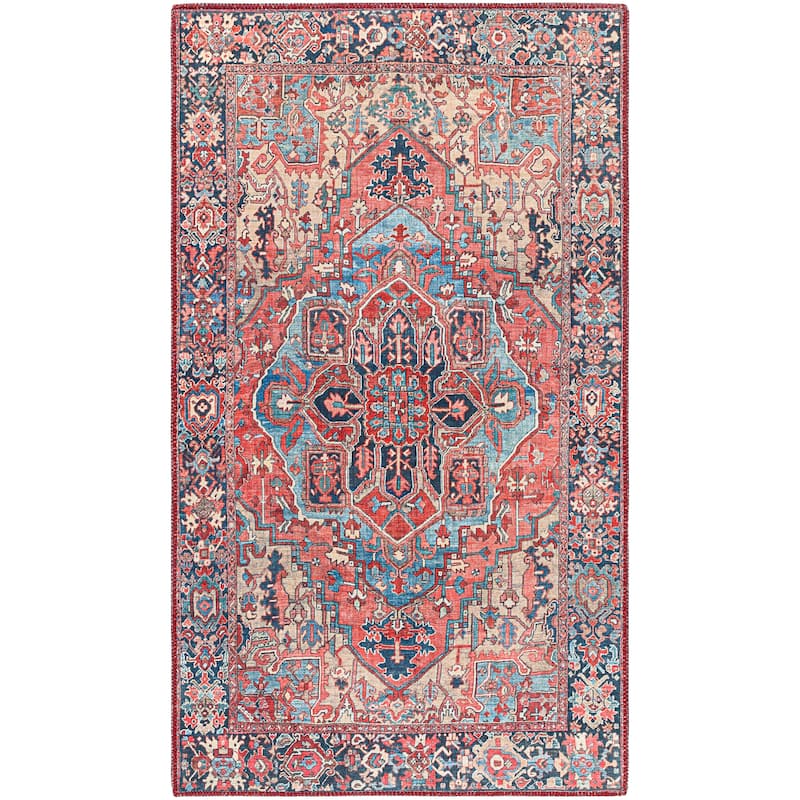 Livabliss Adenia Vintage Medallion Printed Area Rug