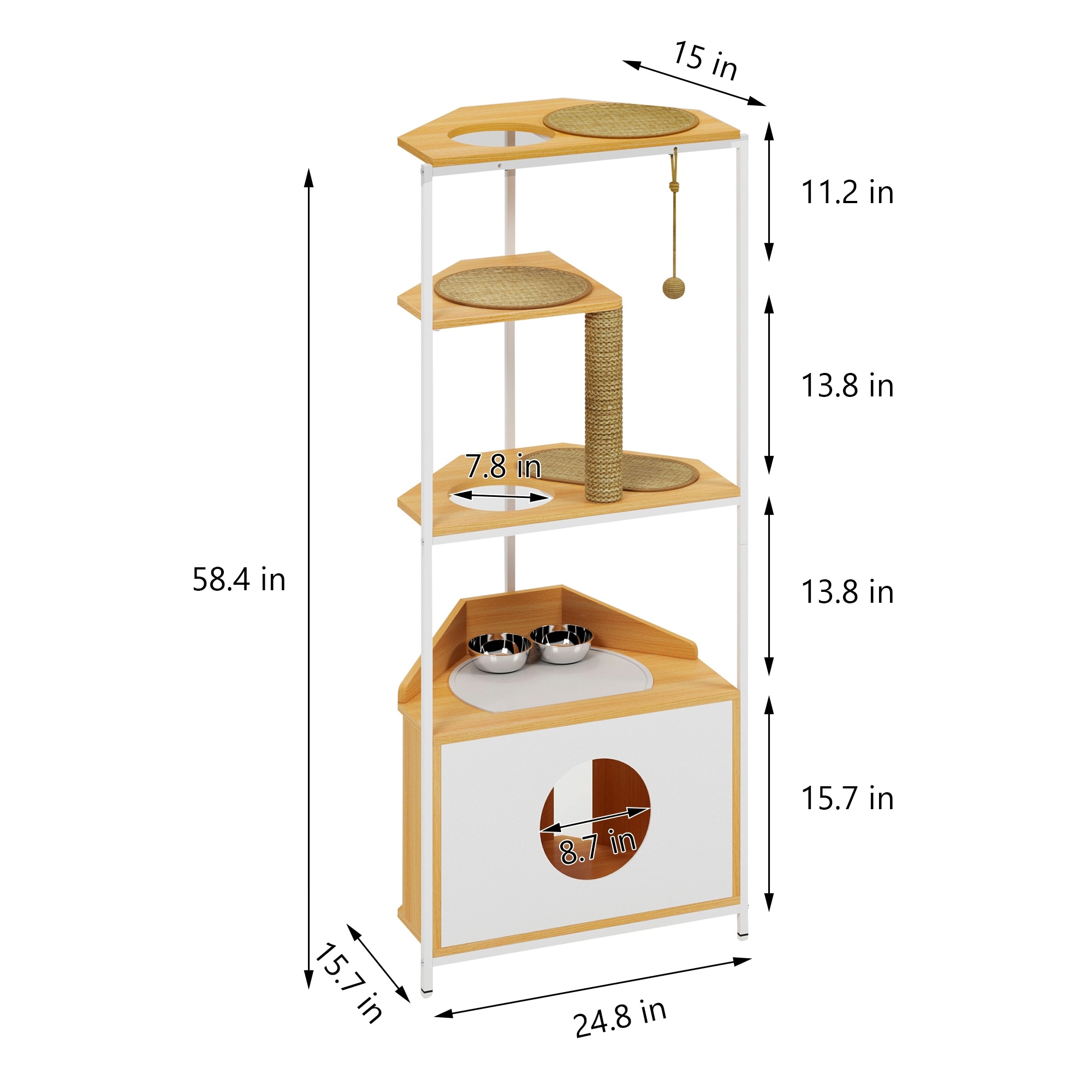 Corner cat scratching post clearance