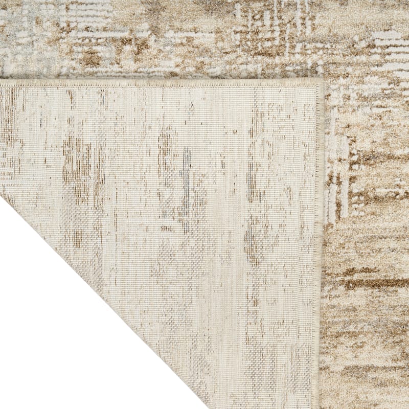 Calvin Klein CK078 Summit Mocha Ivory Multi-toned Indoor Rug - Mocha Ivory - 2'2" x 12'