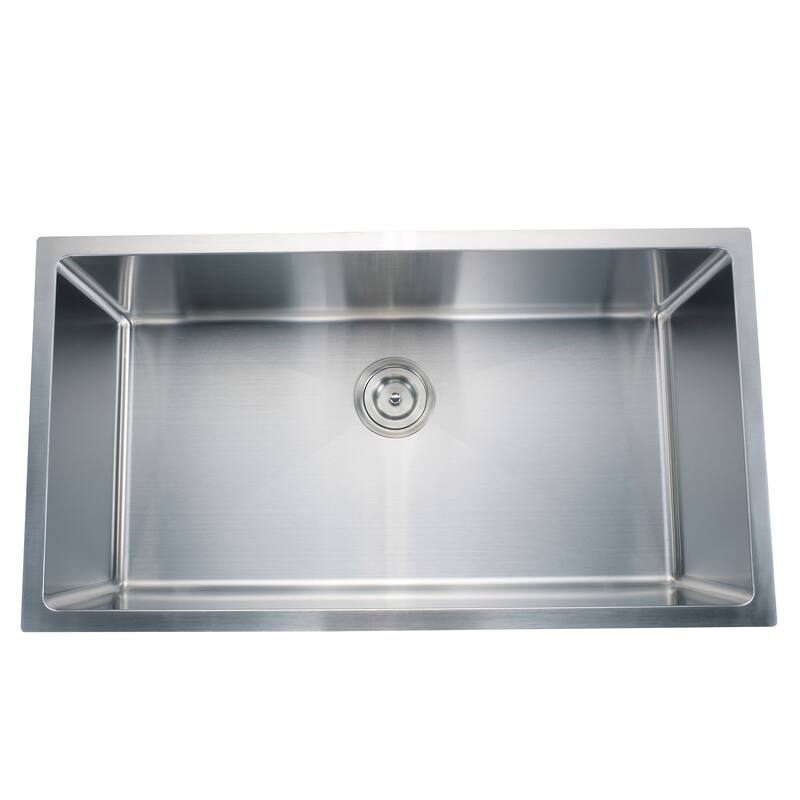 CB HOME 33" Drop-in Single Bowl Stainless Steel/Gold Kitchen Sink