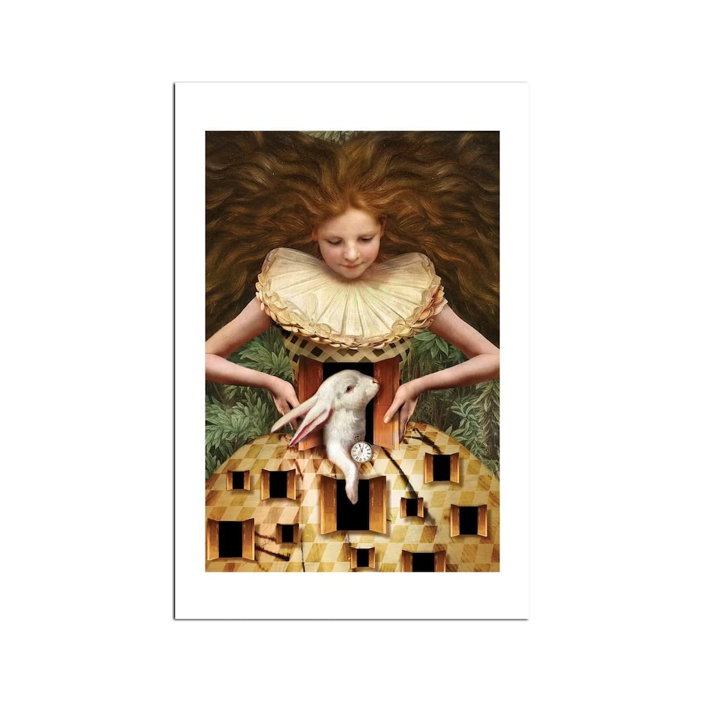 Hello Alice Fine Art Paper Print by Catrin Welz-Stein - Multi
