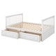 preview thumbnail 20 of 40, Bunk Bed, Solid Wood Bunk Bed Frame with 2 Storage Drawers, Convertible Bunk Bed Can be Converted Into 2 Daybeds