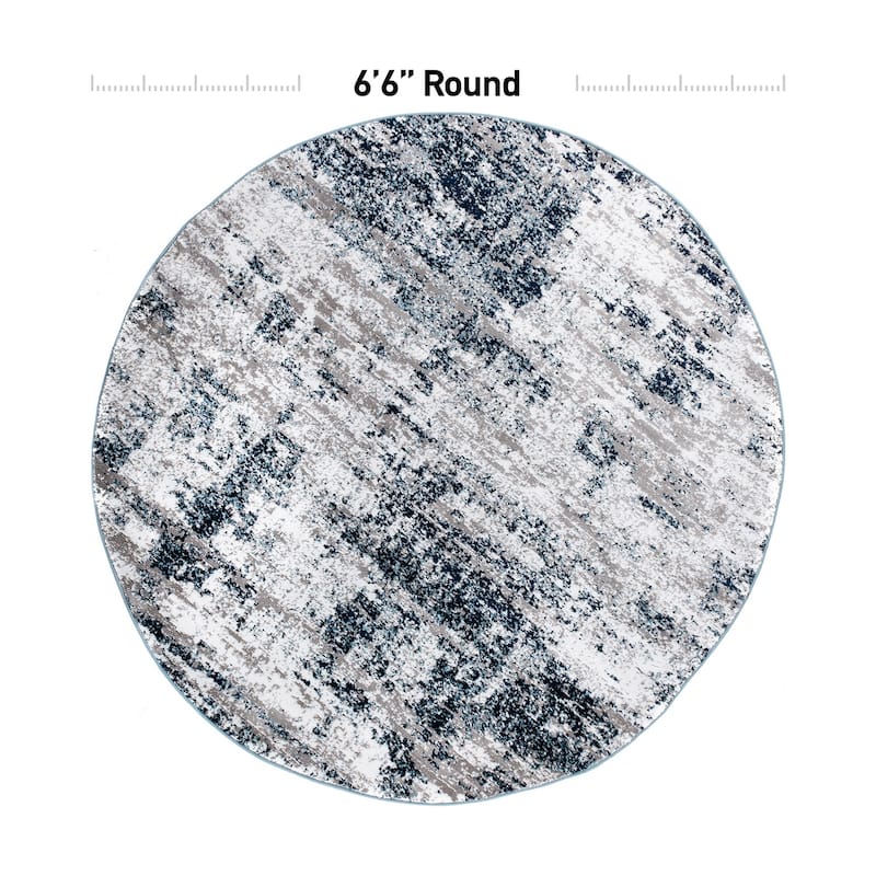 World Rug Gallery Distressed Abstract Area Rug