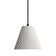 preview thumbnail 1 of 10, Golden Lighting 2419-8 Clarus 8" Wide Mini Pendant White Sandstone Cement