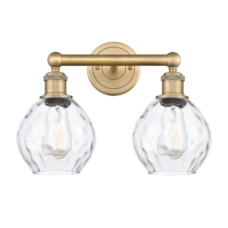 Innovations Lighting 616-2W-11-15 Waverly Vanity Waverly 2 Light 15" - Brushed Brass / Clear