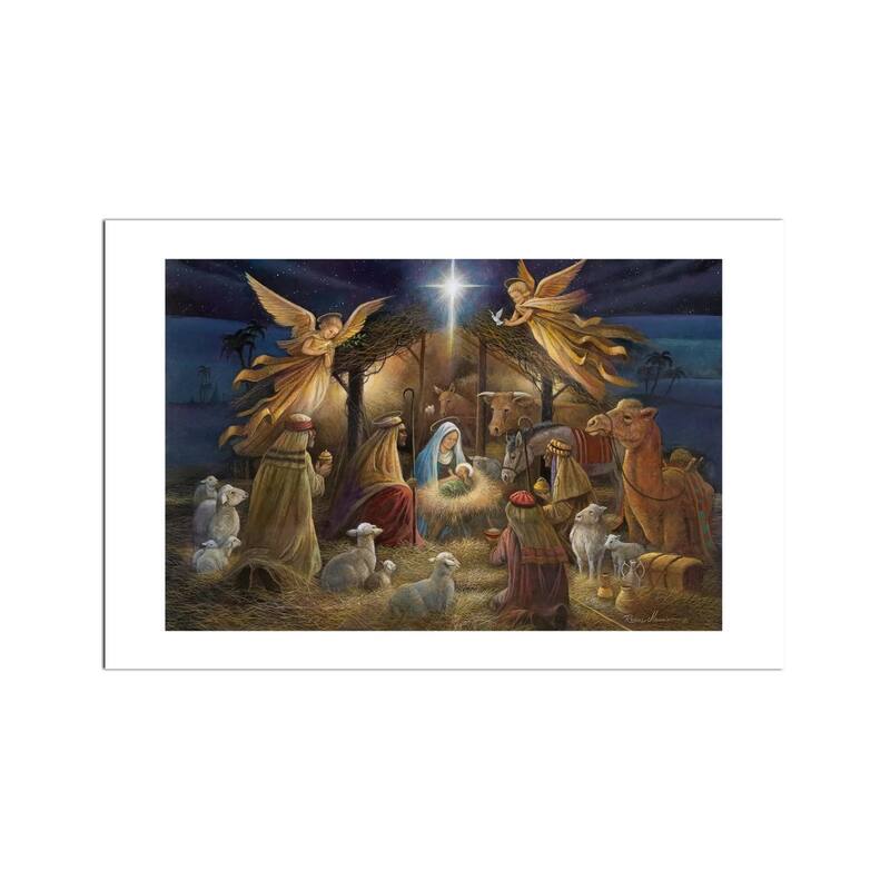 Nativity Fine Art Paper Print by Ruane Manning - Multi