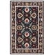 preview thumbnail 33 of 37, SAFAVIEH Handmade Blossom Menga Contemporary Wool Rug 4' x 6' - Black/Ivory - Rectangle