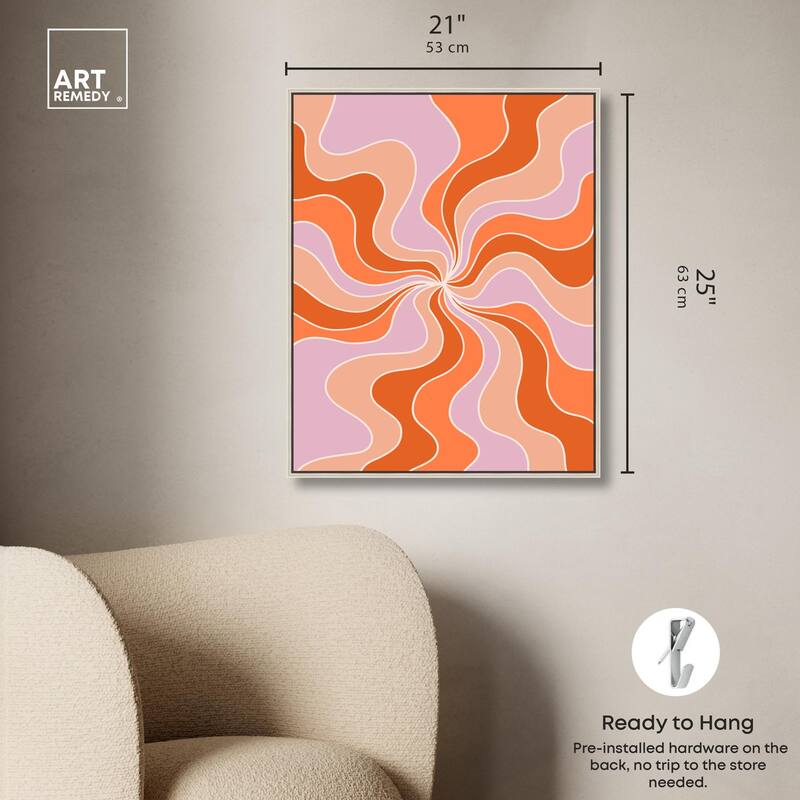 Carnaval Retro Curves II Canvas by Art Remedy