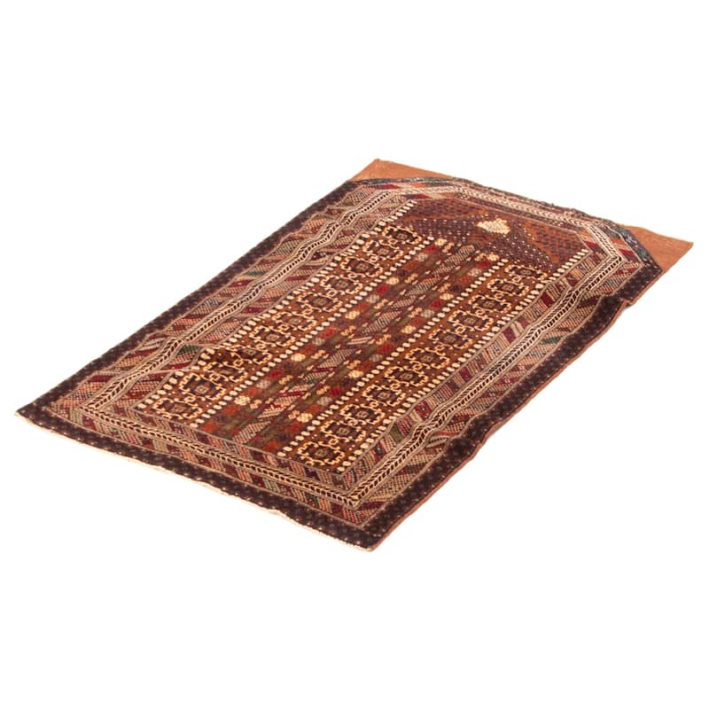Teimani Brown Rug 2'10" x 4'7" - 2'10 x 4'7