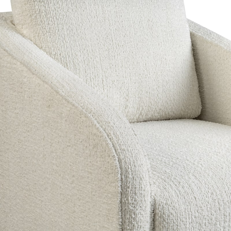 Studio Living Landon Swivel Accent Chair in Velvet Fabric