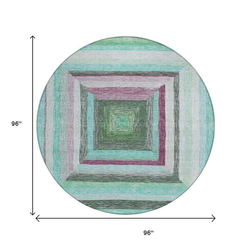 HomeRoots Geometric Transitional Rectangle Outdoor Rug