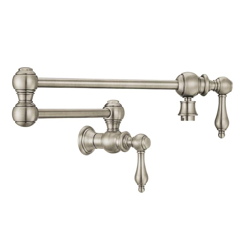 Whitehaus WHKPFLV3-9550-NT Vintage III Plus 1.8 GPM Wall Mounted - Brushed Nickel