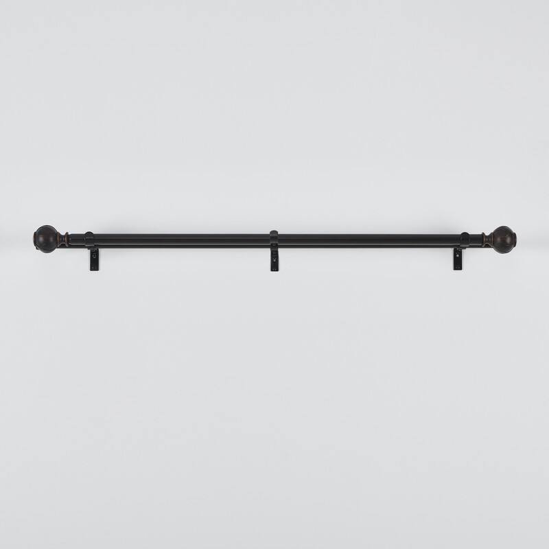 KAWOTI Adjustable Double Curtain Rod