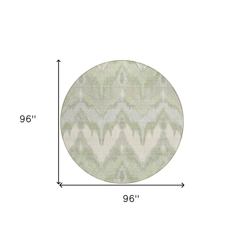 HomeRoots Ikat Transitional Rectangle Outdoor Rug
