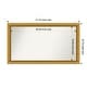 preview thumbnail 85 of 143, Townhouse Gold Framed Non-Beveled Custom Wall Mirror, Bathroom Vanity Mirror Outer Size: 41.75 x 23.75