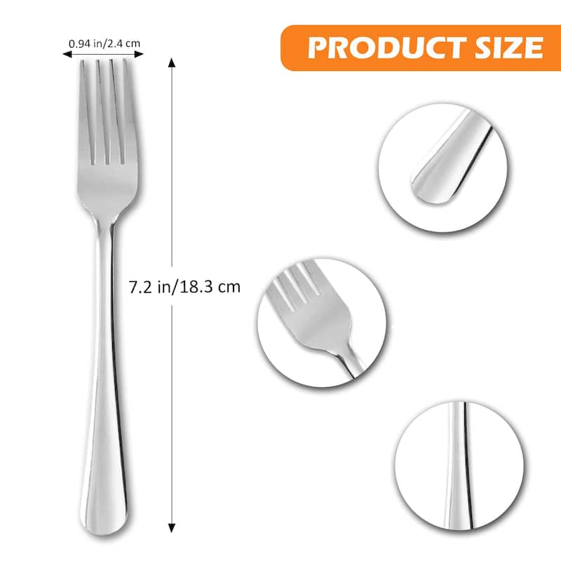 60 Pieces Forks /Spoons/Knives Silverware Set Stainless Steel Flatware Set