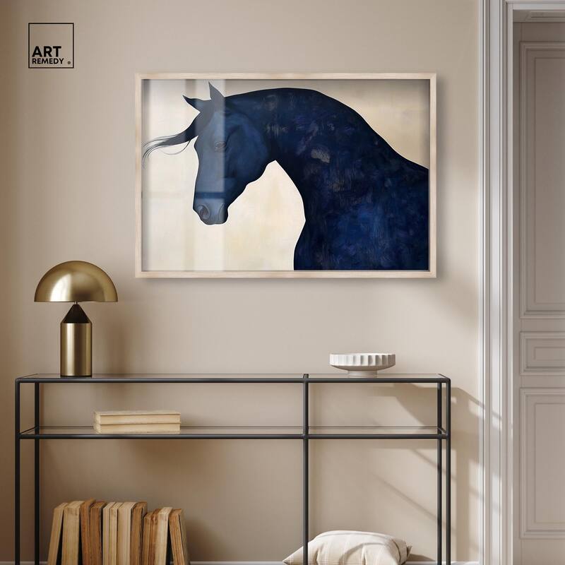 Blue Horse I Shadowbox by Art Remedy