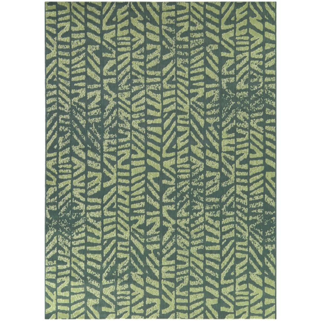 Lavon Modern Abstract Indoor/Outdoor Area Rug