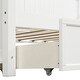 preview thumbnail 11 of 9, Twin Size Wood Daybed with 3 Storage Drawers, Wooden Sofa Bed for Teens, Guests, No Box Spring Needed, White