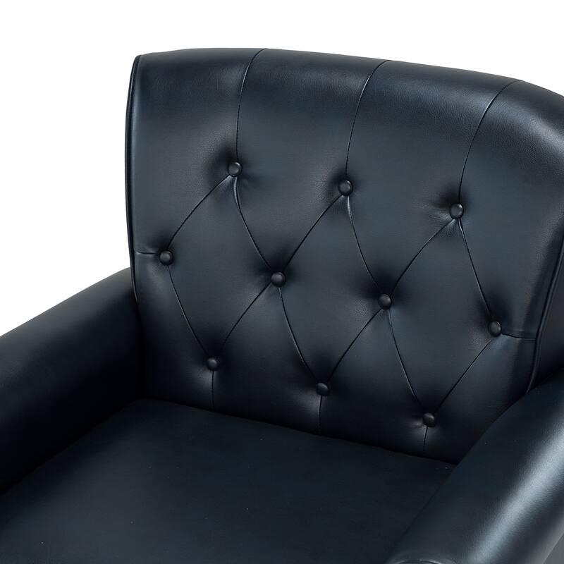 Mycenae Upholstered Accent Armchair with Nailhead Trim