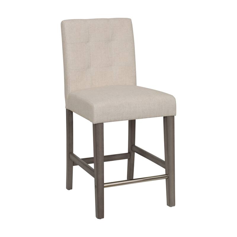 Leila Upholstered 25" Counter Height Bar Stool