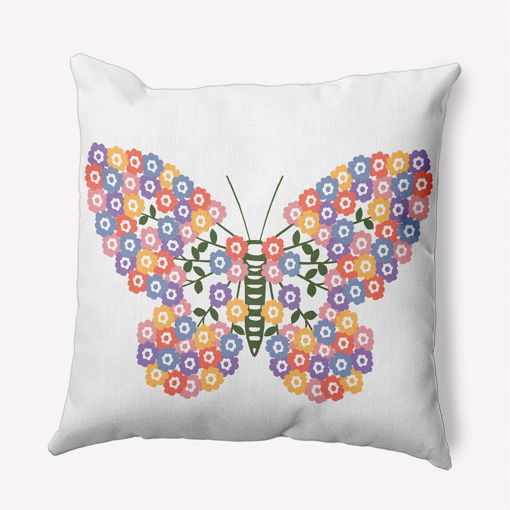 Blooming Butterfly Accent Pillow