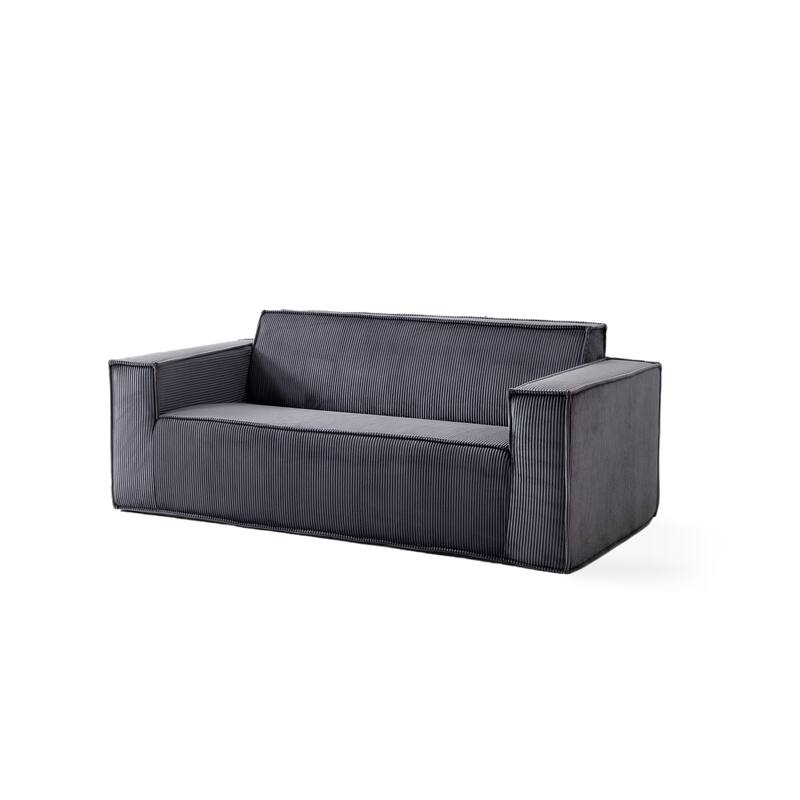 Memory Foam Deep Seat Sofa Corduroy 3 Seater Couch for Living Room
