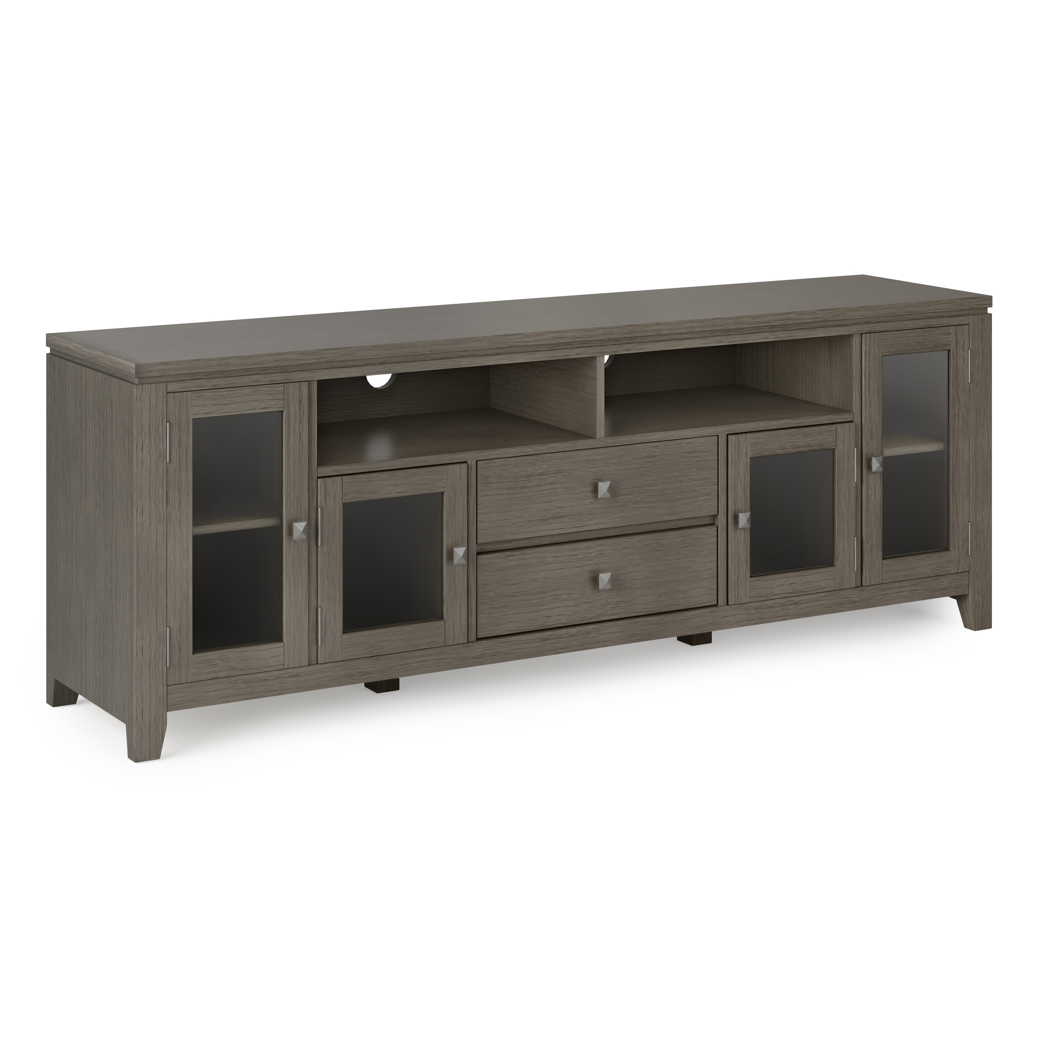 Wyndenhall essex solid wood 72 inch wide contemporary tv media stand for tvs up to 80 inches new arrivals