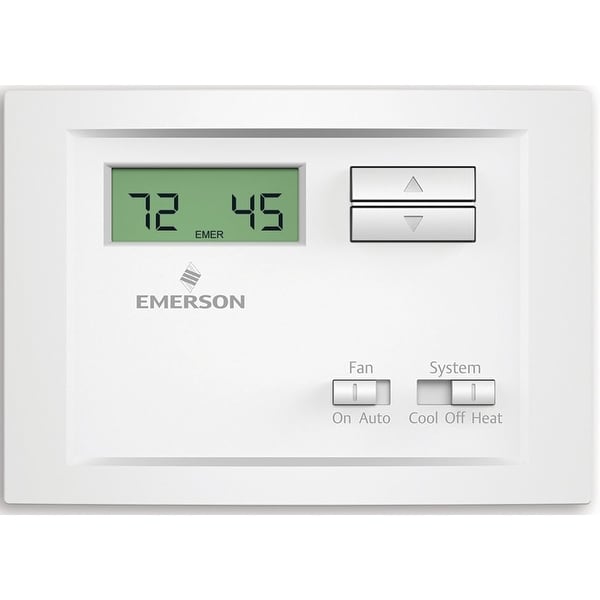 White-Rodgers NP110 Non-Programmable Single Stage Thermostat, White