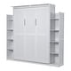 preview thumbnail 7 of 16, Wall Bed with Built-In Shelving Storage and Soft LED Lighting Space Saving Design