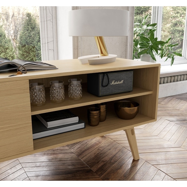 Shop Haru Media Cabinet in Natural Oak - Overstock - 31263499